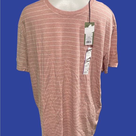 Goodfellow & Co Men's Light Pink Striped Tee - Picture 1 of 4